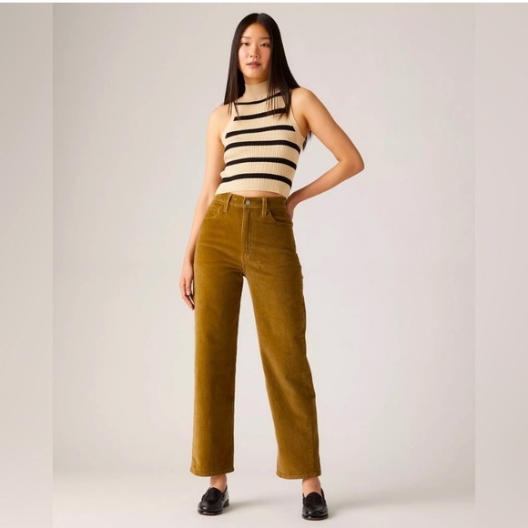 Levis Ribcage Straight Ankle Corduroy Women’s Pants - Picture 1 of 8